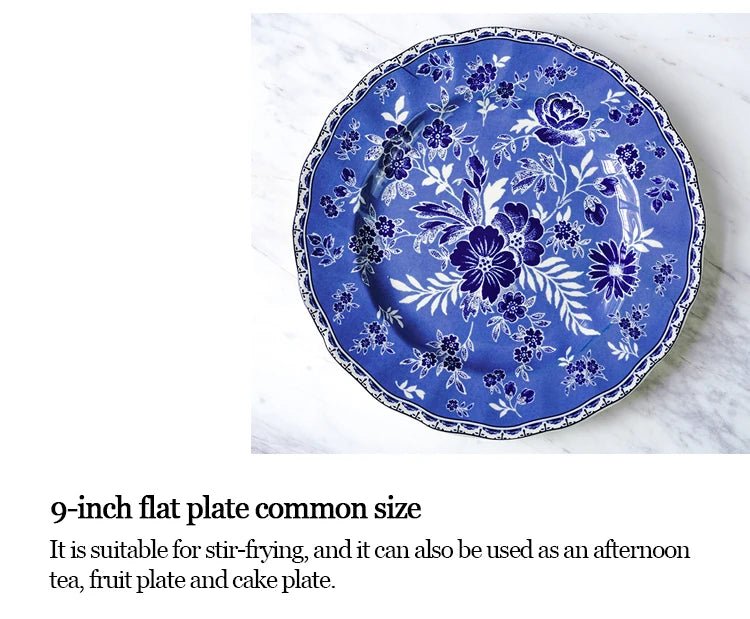 English Cutlery Set Plate Sets Earthware and Dishes Set Vintage Tableware Dining Tables Full Tableware of Plates Dish Dinner Bar - BELMA