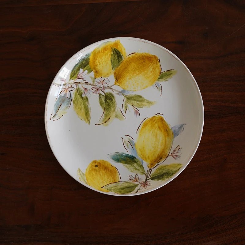 Ceramic Plate European Style Household Porcelain Dinnerware Steak Pasta Vegetale Fruit Salad Plates Kitchen Supplies - BELMA