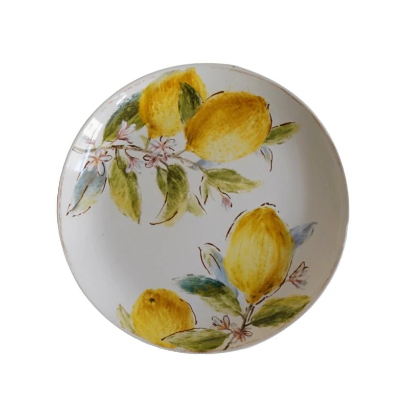 Ceramic Plate European Style Household Porcelain Dinnerware Steak Pasta Vegetale Fruit Salad Plates Kitchen Supplies - BELMA