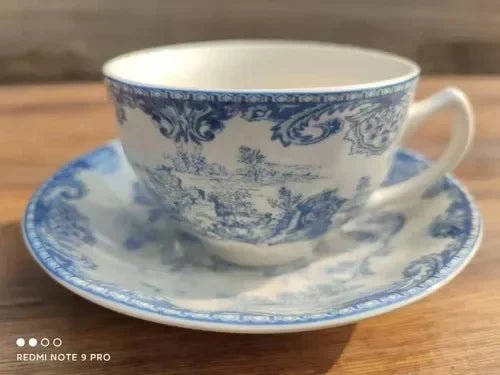 Christmas Creative Shooting Props for Decorating Plates with Blue British Castle Characters, Western Cuisine, Steak and Bread - BELMA