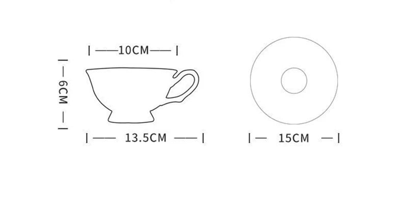 Coffee Cup Saucer Spoon Set Flower Tea Cups Set European Porcelain Cup and Saucer For Coffee Ceramic Cups Mugs Gift - BELMA