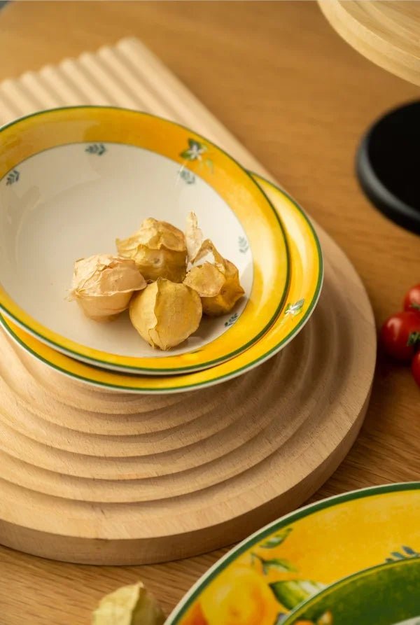 Light luxury household retro European style tableware, ceramic rice bowls, steak plates, soup plates - BELMA
