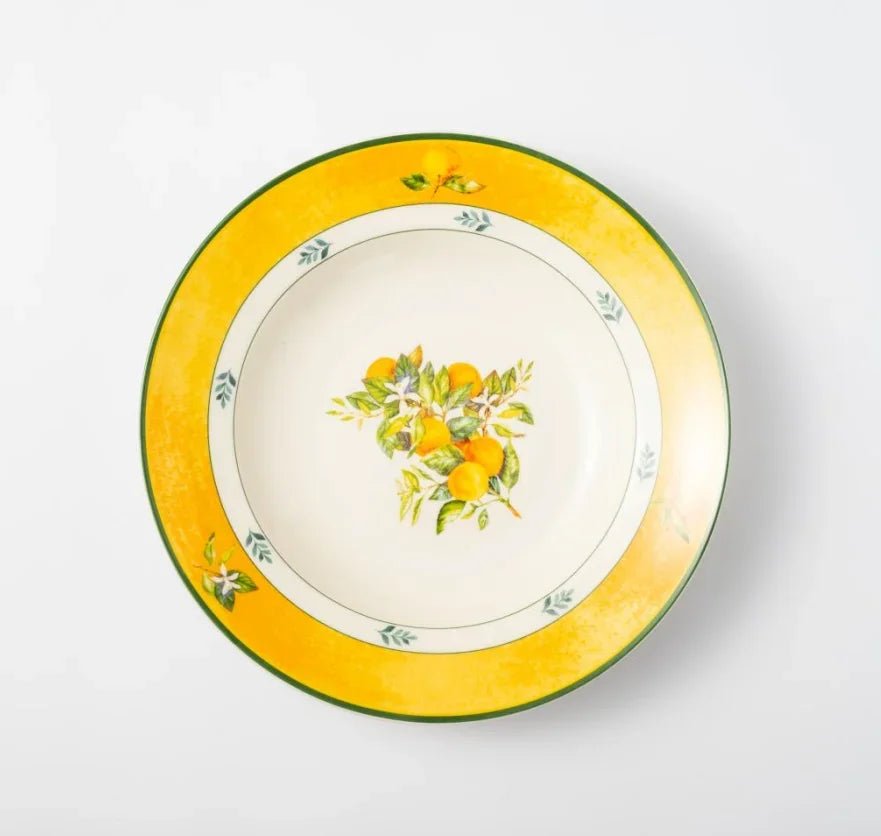 Light luxury household retro European style tableware, ceramic rice bowls, steak plates, soup plates - BELMA
