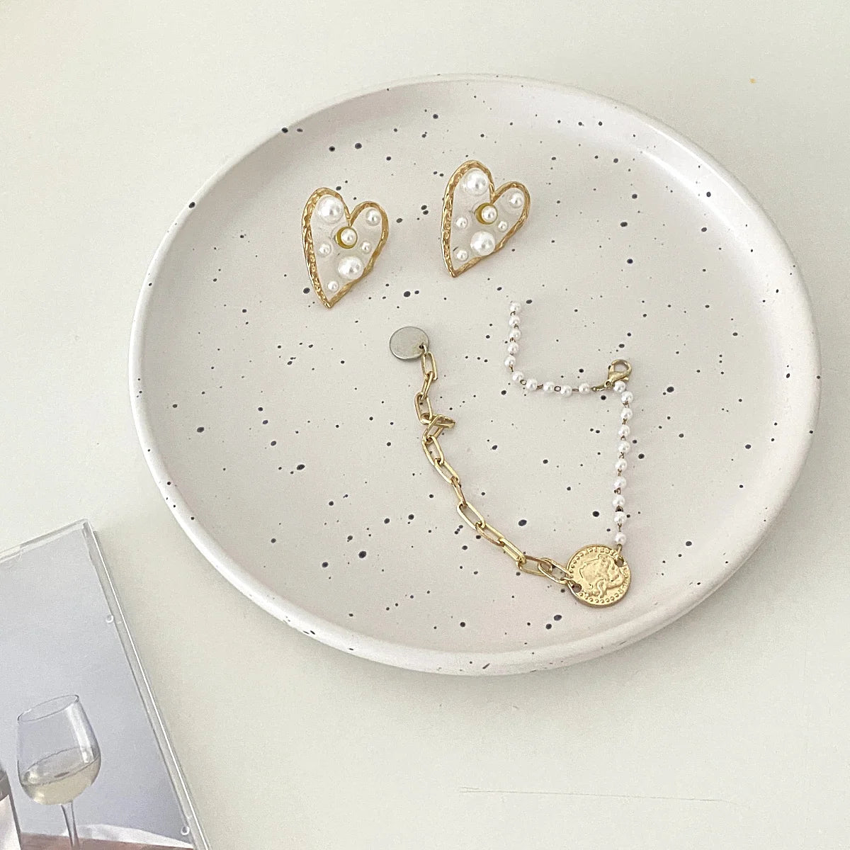 Nordic Jewelry Plate, Breakfast Dessert Plate, Home Minimalist Ink Splash Plate, Storage Decoration - BELMA