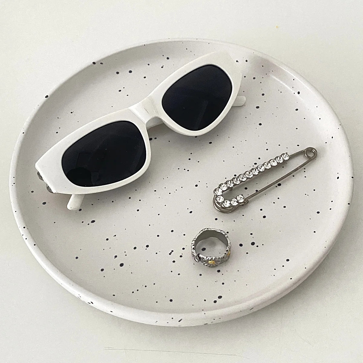 Nordic Jewelry Plate, Breakfast Dessert Plate, Home Minimalist Ink Splash Plate, Storage Decoration - BELMA