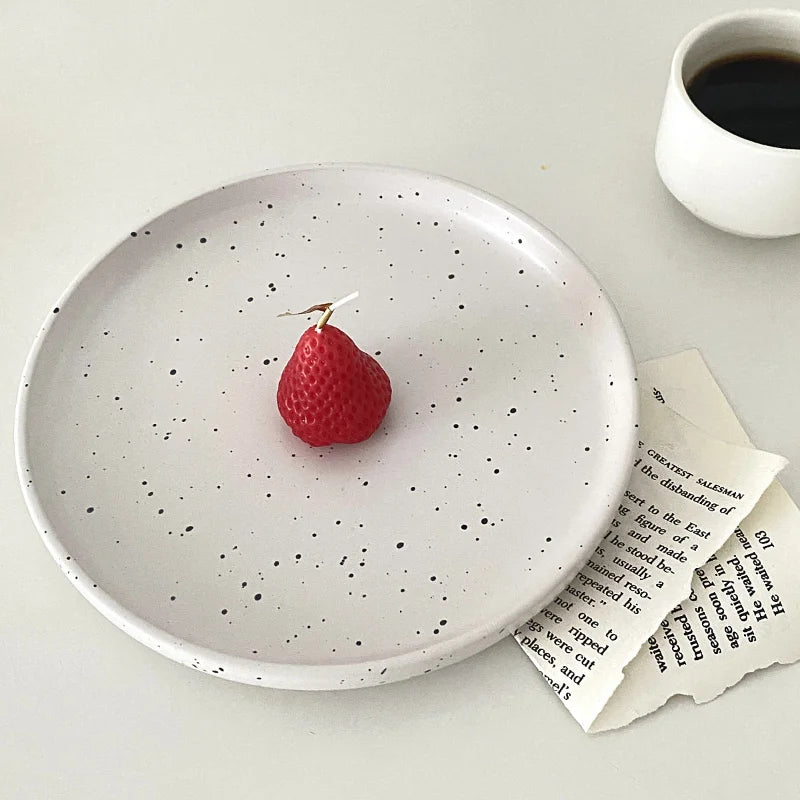 Nordic Jewelry Plate, Breakfast Dessert Plate, Home Minimalist Ink Splash Plate, Storage Decoration - BELMA