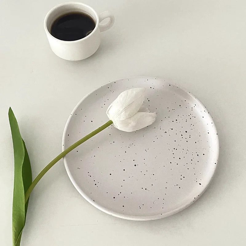 Nordic Jewelry Plate, Breakfast Dessert Plate, Home Minimalist Ink Splash Plate, Storage Decoration - BELMA