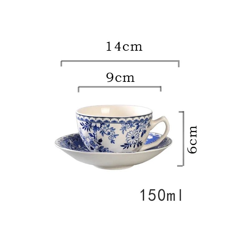Pastoral Style Plate Set Plant Flowers Series Dinner Plate Steak Pasta Dishes Dessert Salad Soup Tableware Vintage Ceramic Plate - BELMA